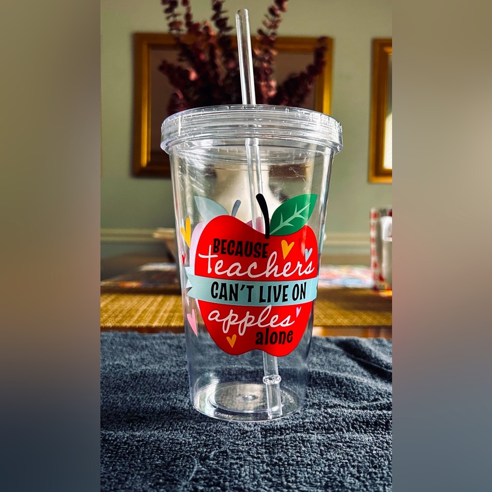 🧨Because Teachers Can’t Live On Apples Alone Custom Cup. (OFFERS OVER $8‼️)🧨